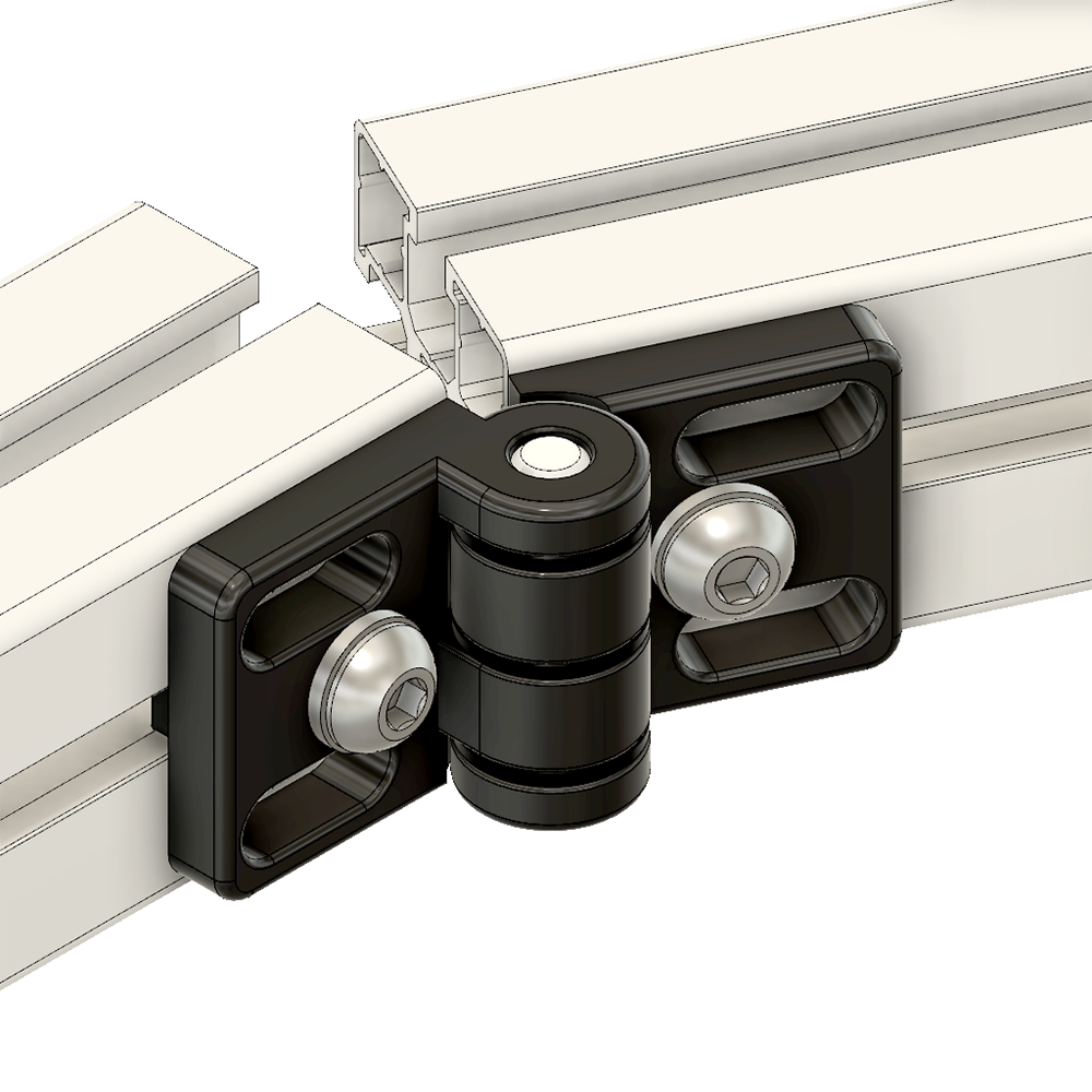 51-010-1 MODULAR SOLUTIONS DIE CAST ZINC HINGE<br>45 EXTERNAL W/HARDWARE